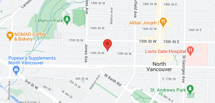 map of 308 W 14TH STREET